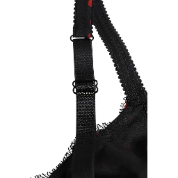 Black Red Polka Dot Underwired Balconette Underwear