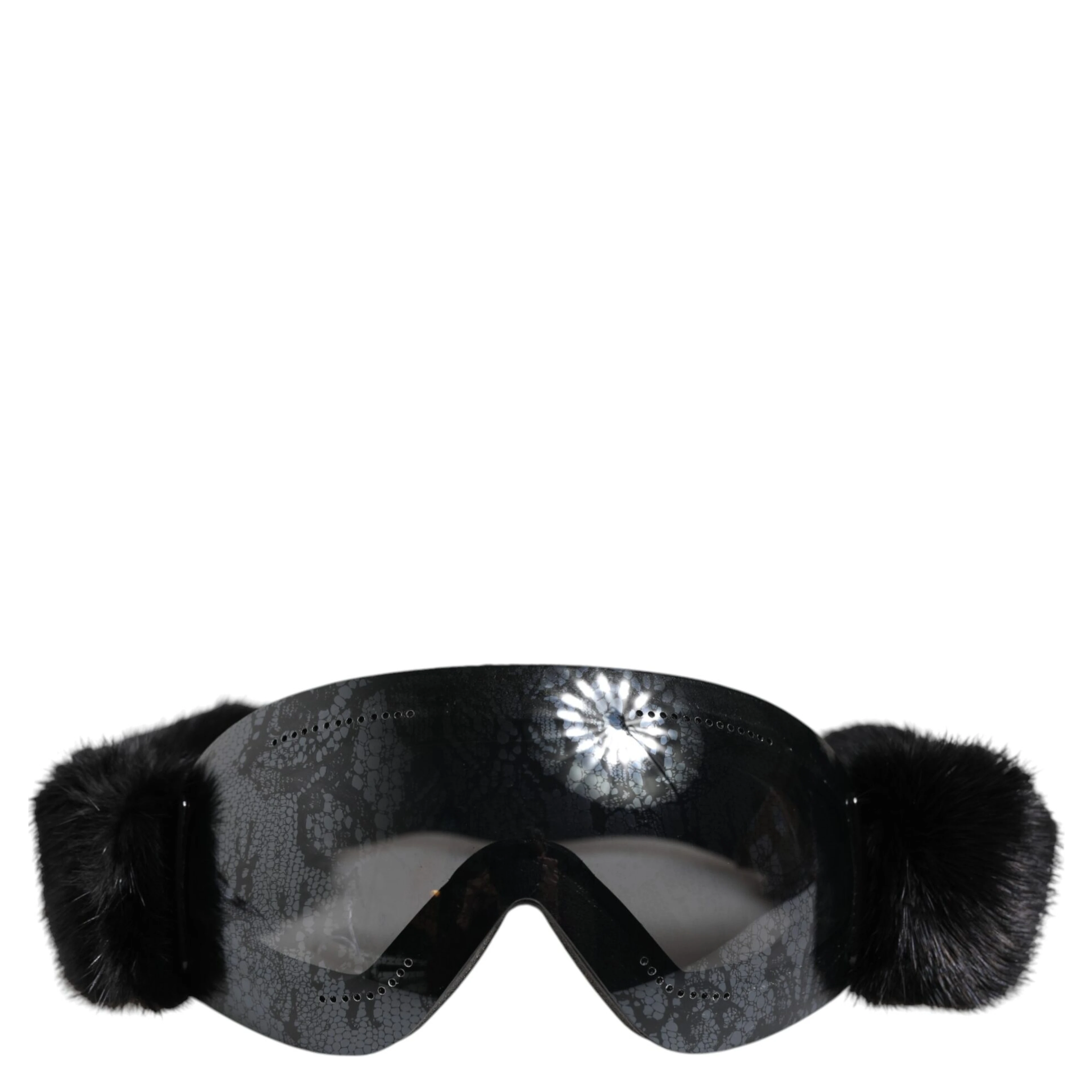 Black Bi0759 Lace Mirrored Ski Goggles Mask Sunglasses