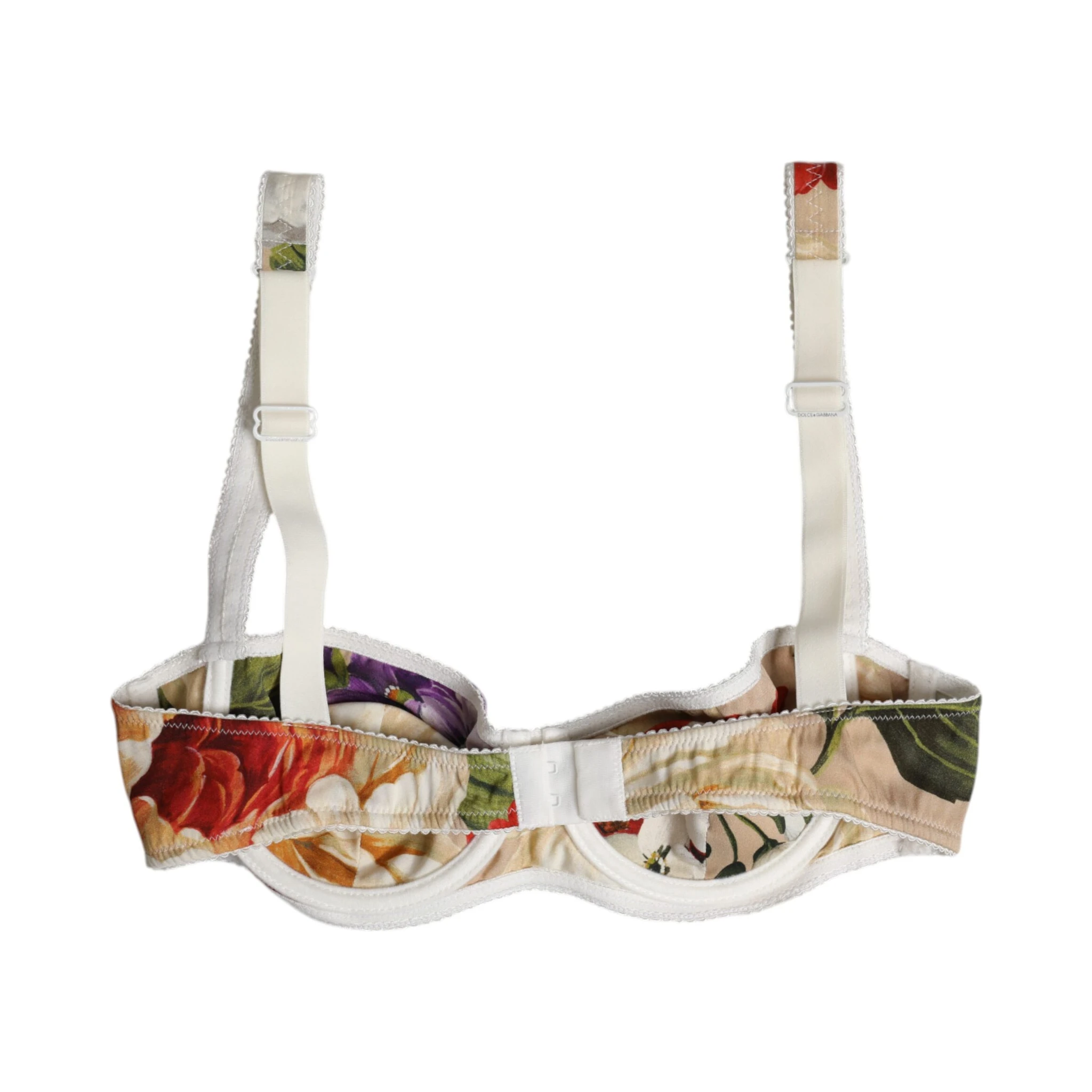Beige Floral Balconcino Underwired Bra Underwear