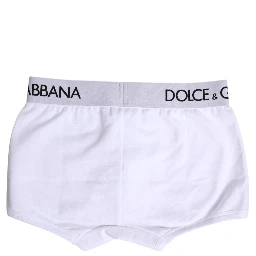 White Cotton Stretch Regular Boxer Underwear