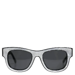 Pearl White Acetate Frame Domenico Deep Shades Sunglasses