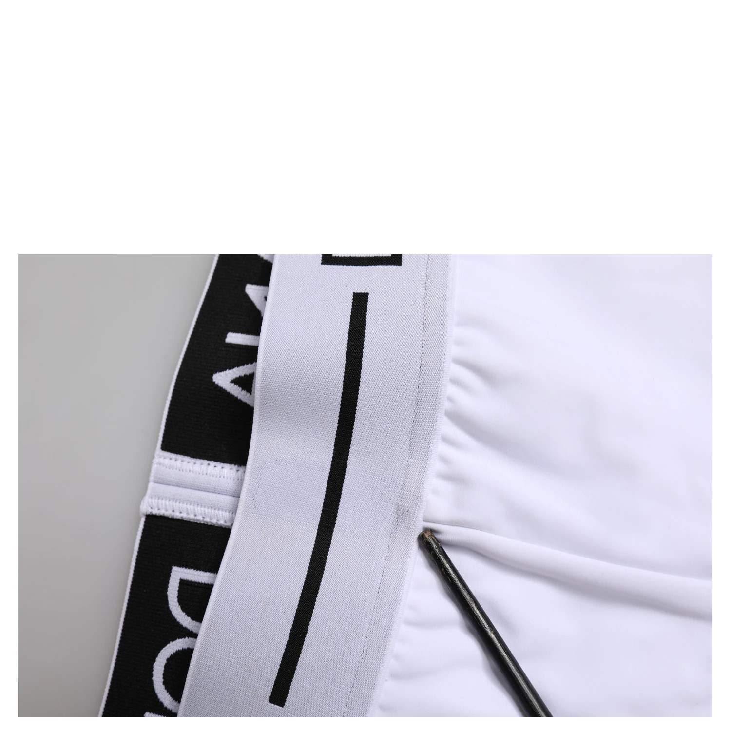 White Nylon Logo Waistband Boxer Brief Underwear
