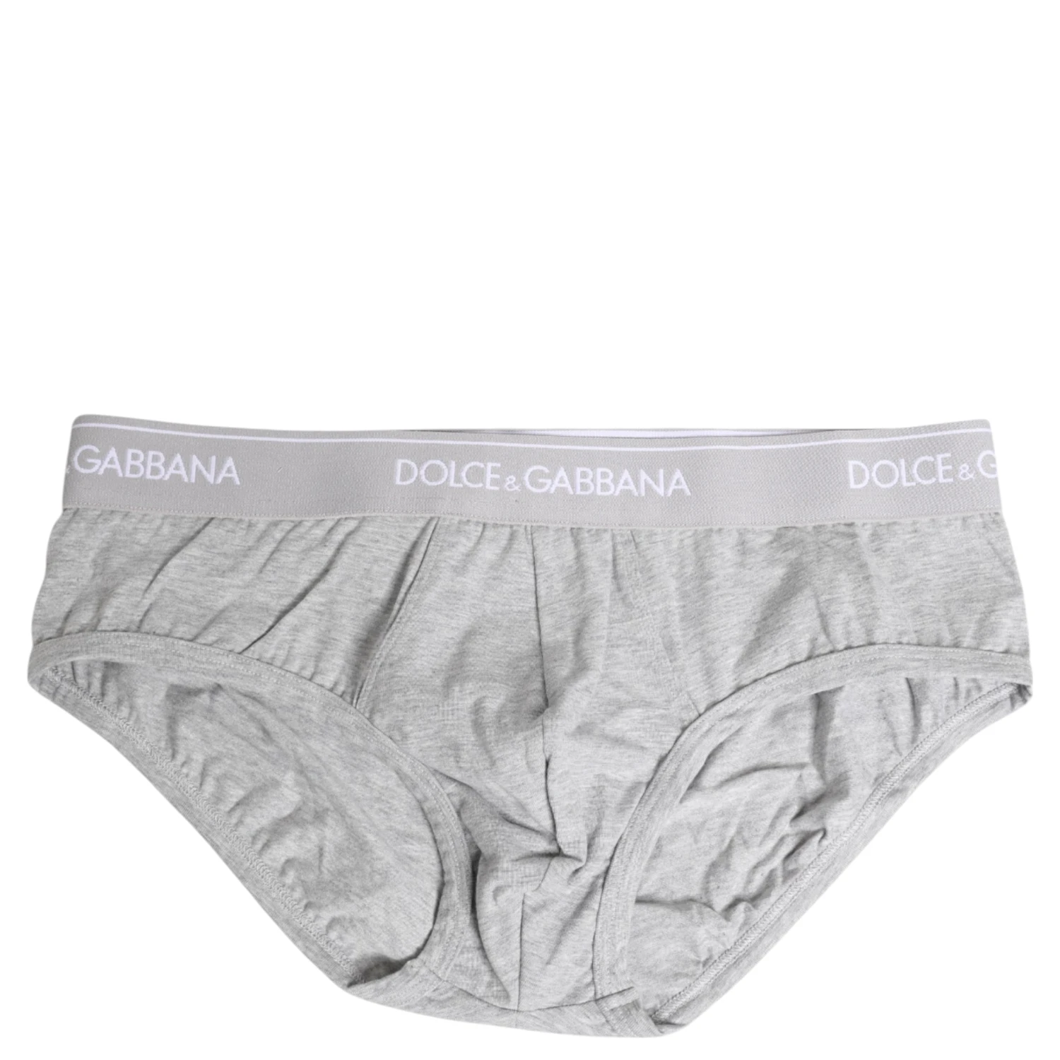 Gray Cotton Stretch Regular Brief Underwear