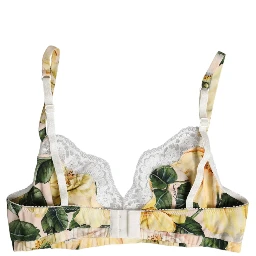 Multicolor Floral Print Non Wire Bra Underwear