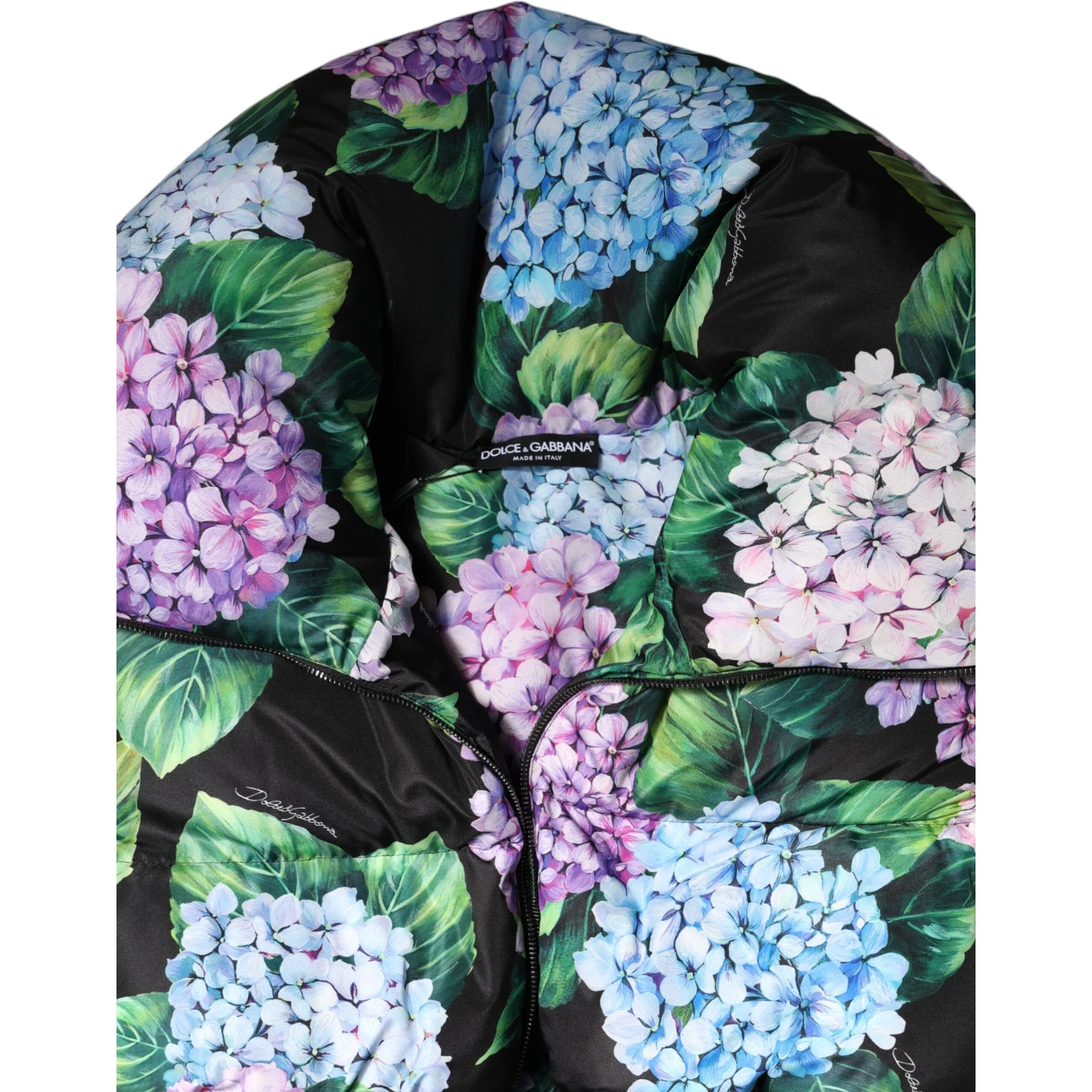 Multicolor Floral Print Puffer Quilted Jacket