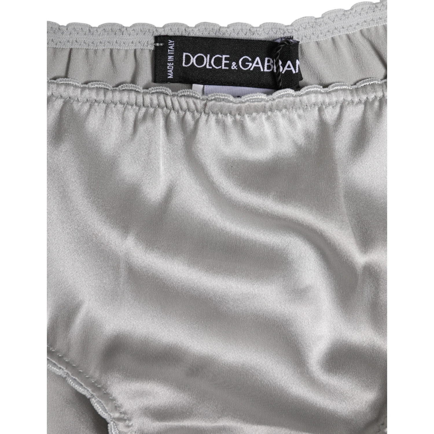 Gray Silk Stretch Bottom Low Waist Panty Underwear