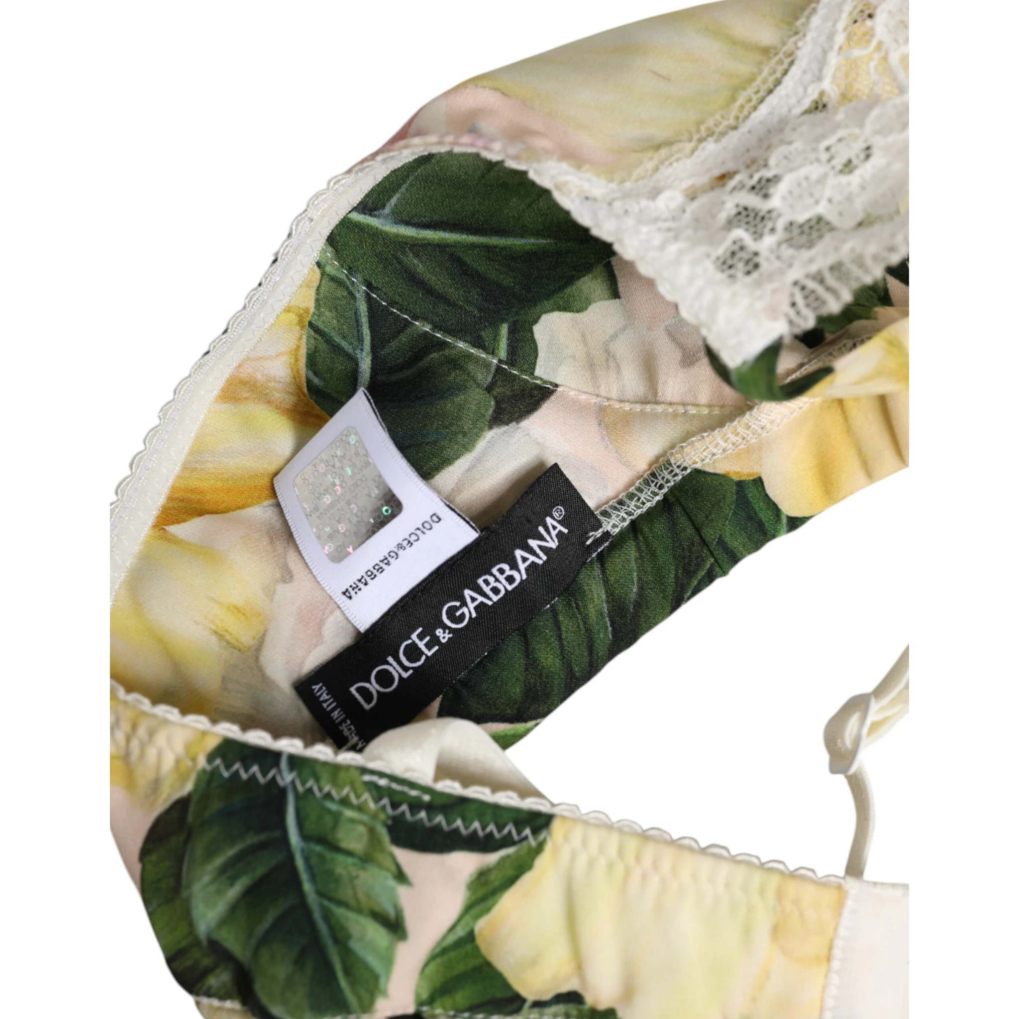 Multicolor Floral Print Non Wire Bra Underwear