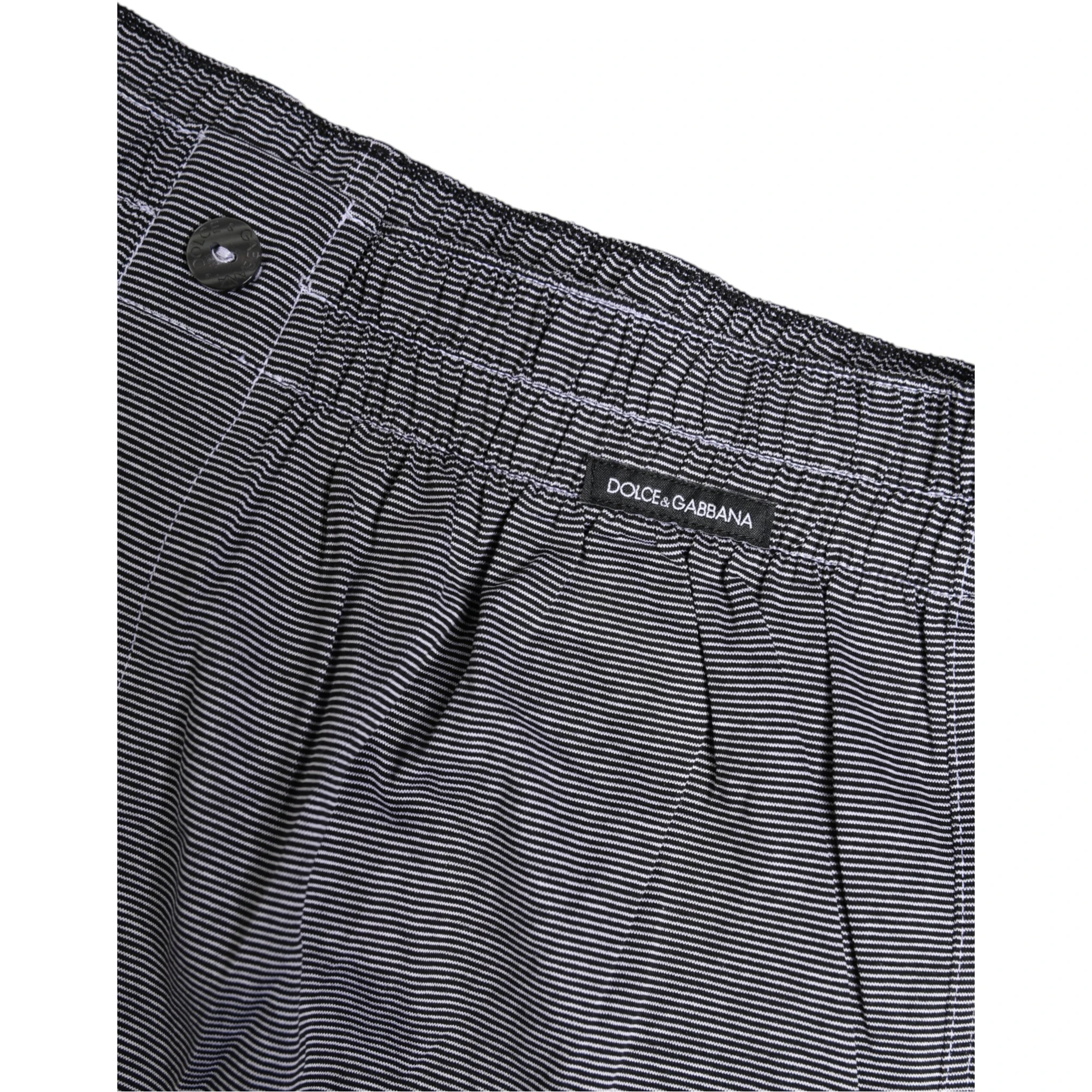 Gray Striped Cotton Regular Boxer Underwear