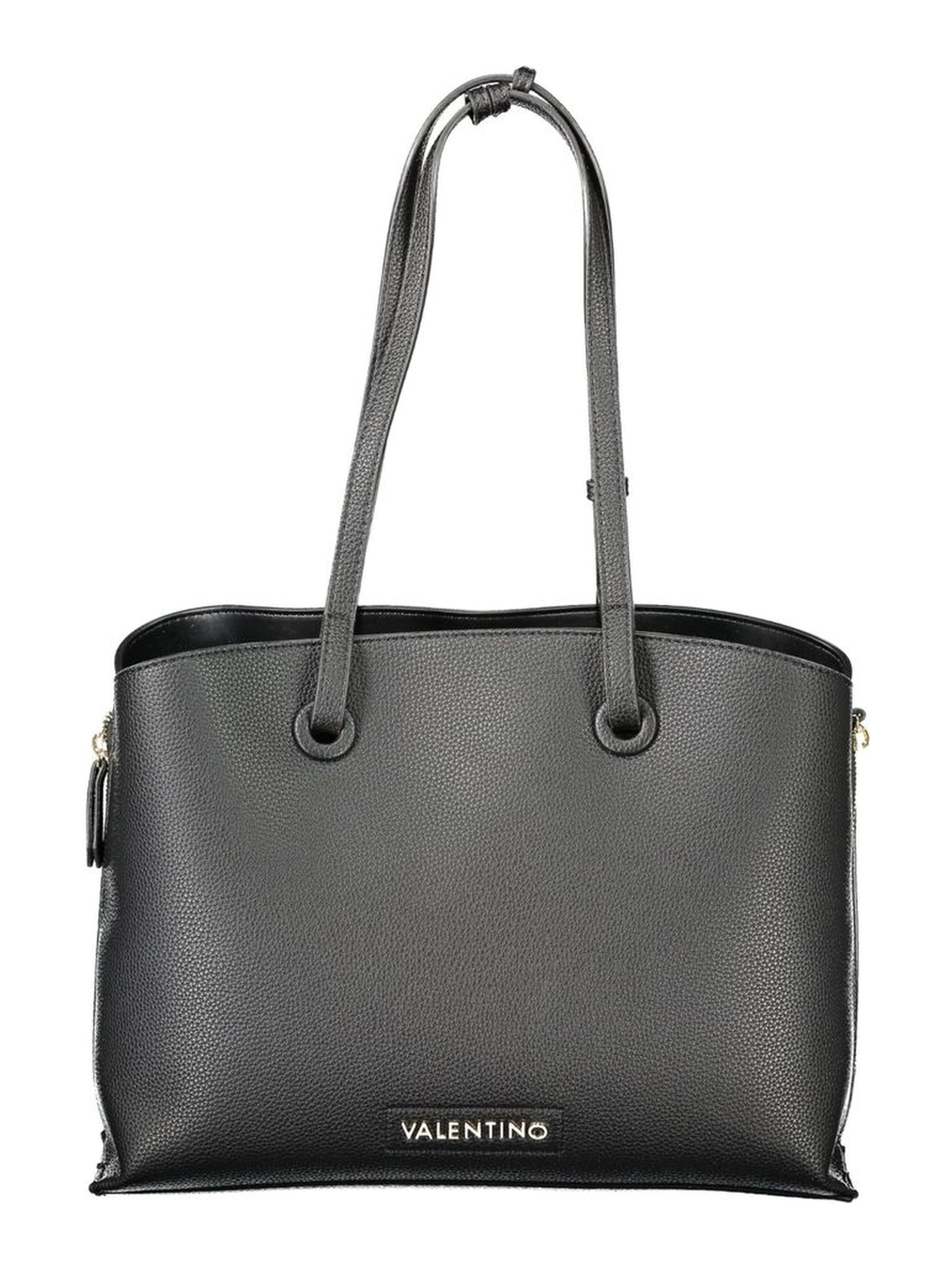 Black Polyethylene Women Handbag