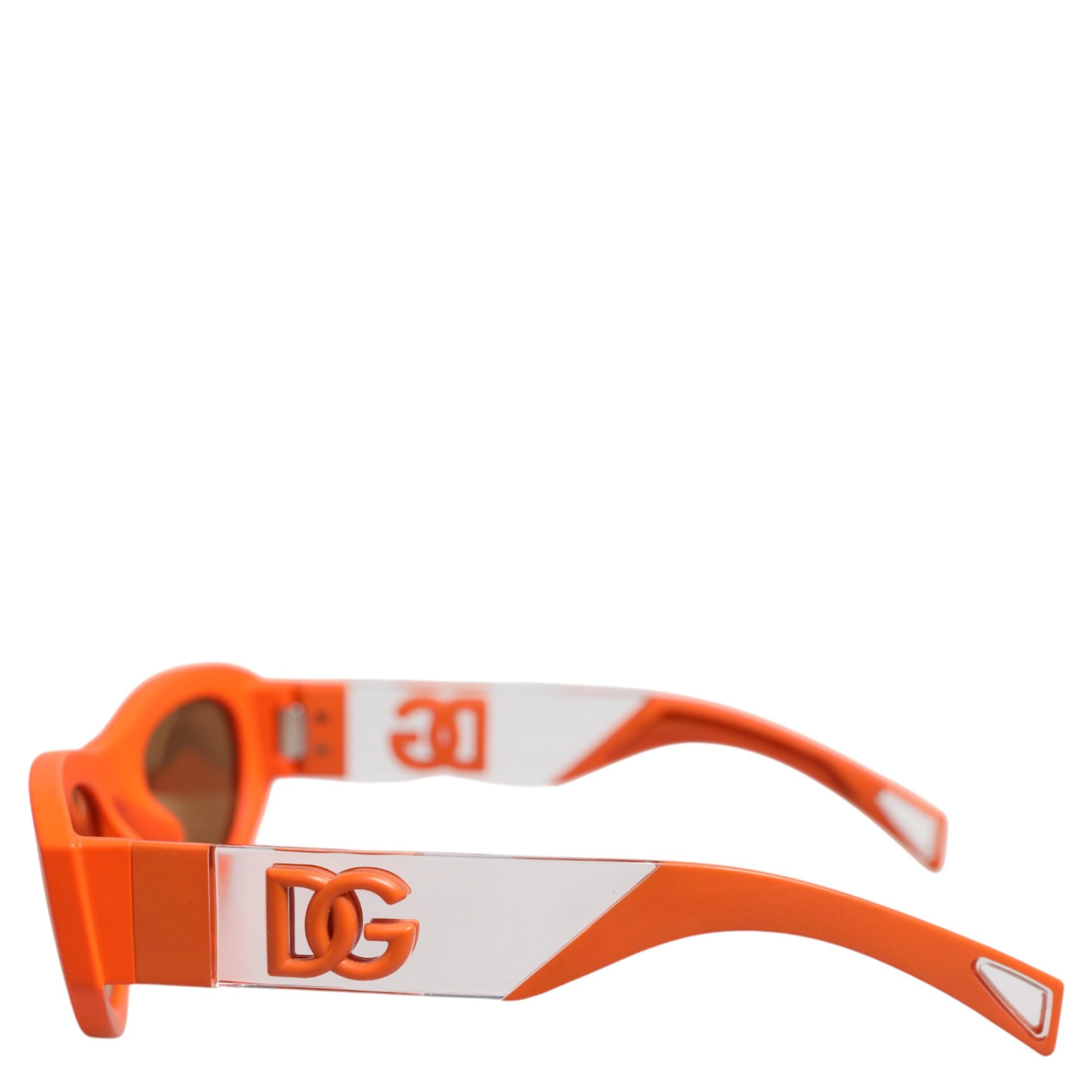 Orange Reborn To Live Oval Frame Logo Eyewear Sunglasses