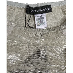 Gray Cotton Floral Lace High Waist Panty Underwear