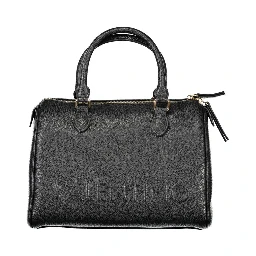 Black Polyethylene Women Handbag
