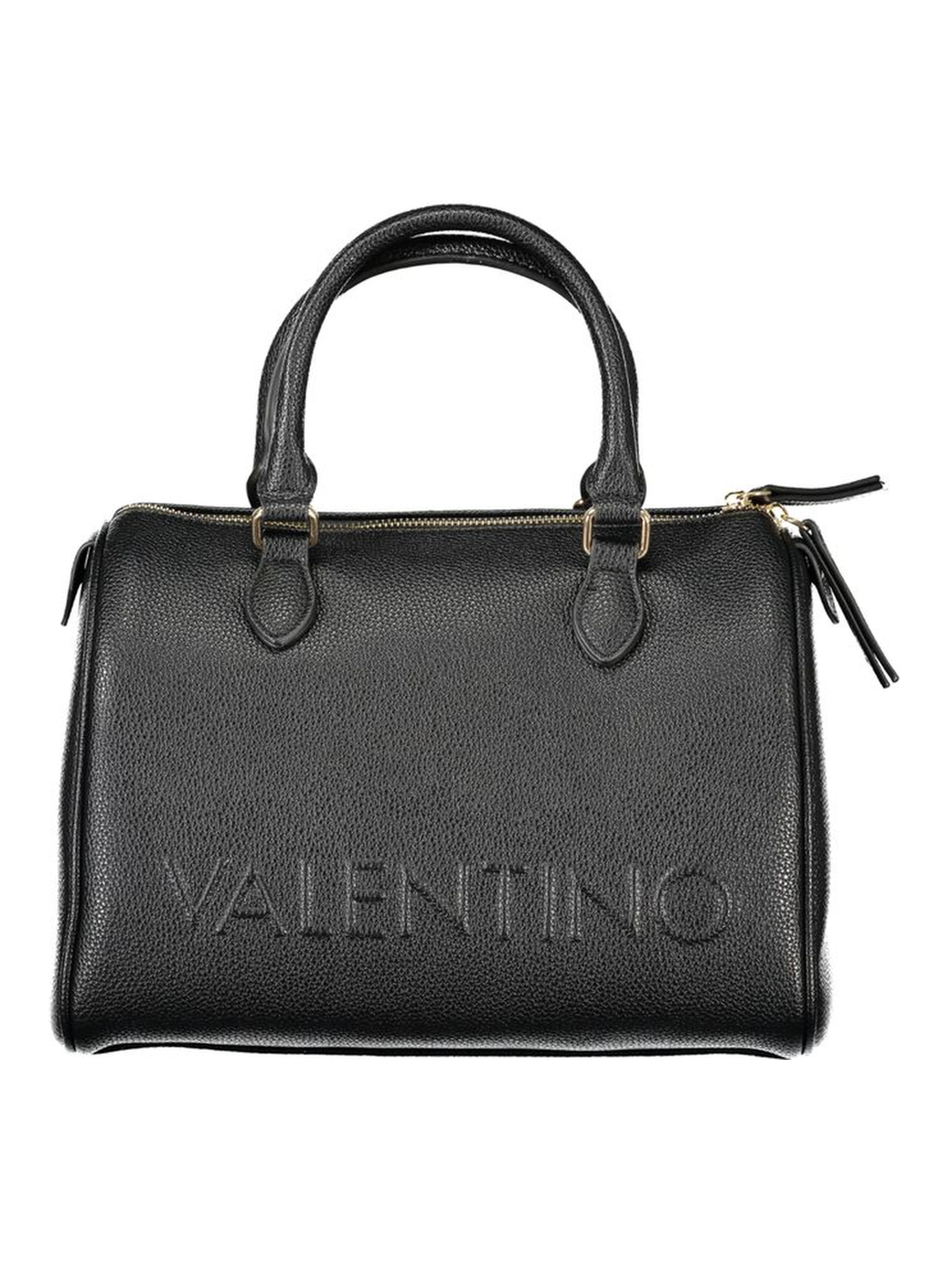 Black Polyethylene Women Handbag