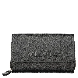Black Polyethylene Women Wallet Convertible Shoulder Bag