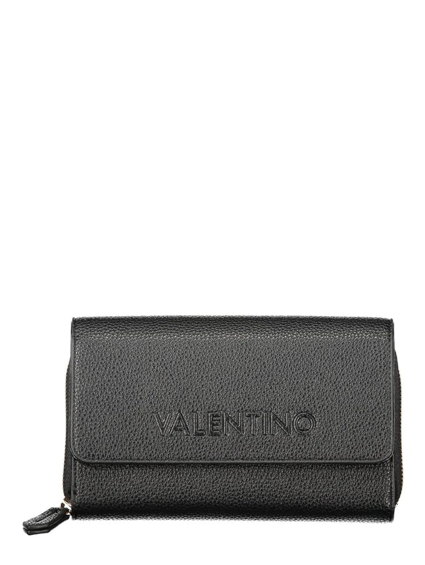 Black Polyethylene Women Wallet Convertible Shoulder Bag