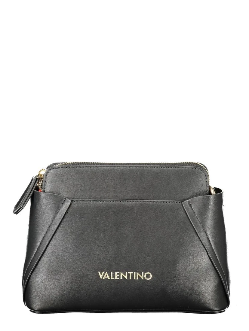 Black Polyethylene Women Handbag