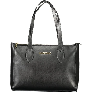 Black Polyethylene Women Handbag