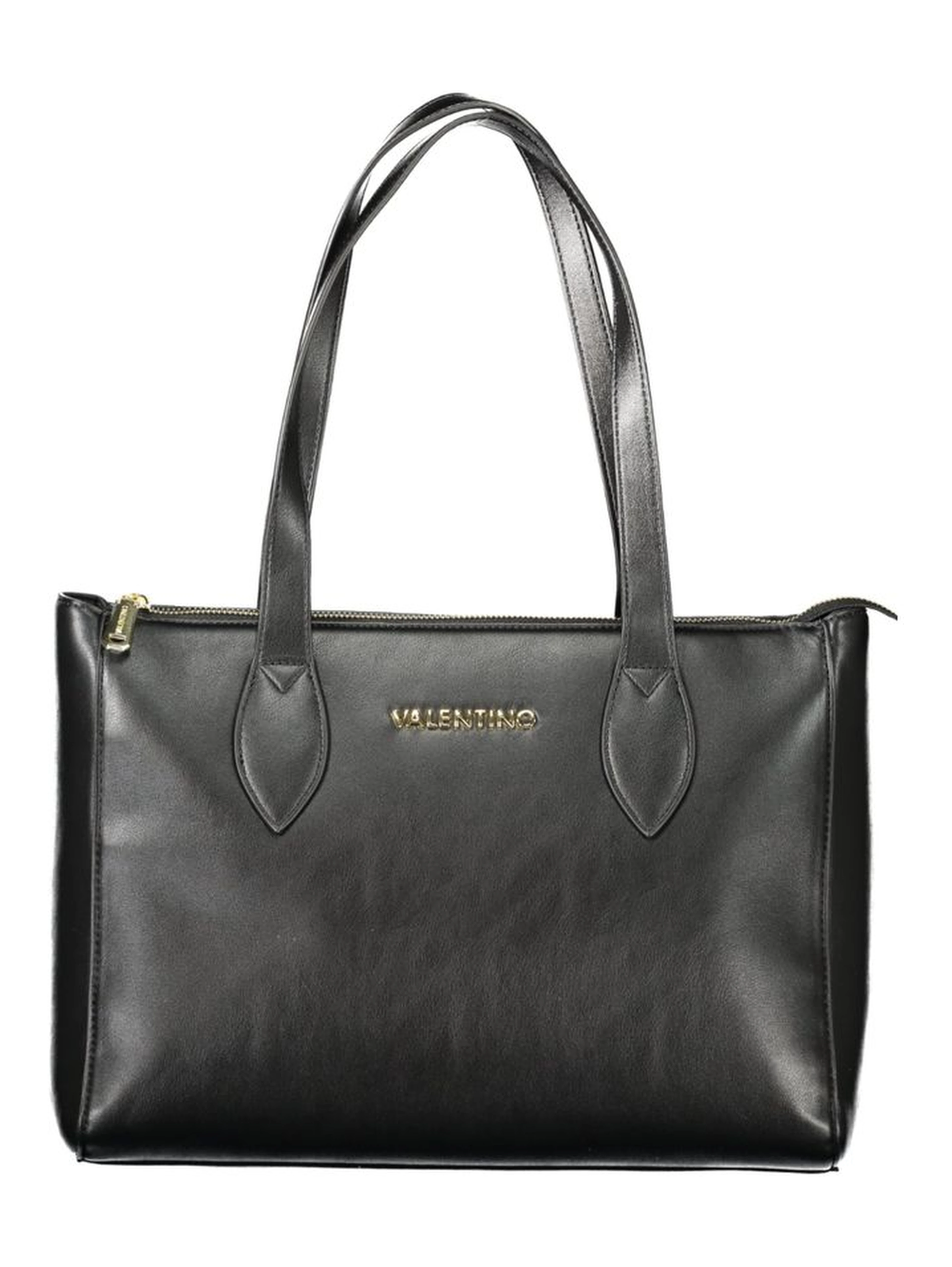 Black Polyethylene Women Handbag