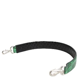 Black Green Exotic Leather Bag Shoulder Strap