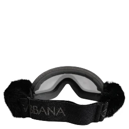 Black Bi0759 Lace Mirrored Ski Goggles Mask Sunglasses