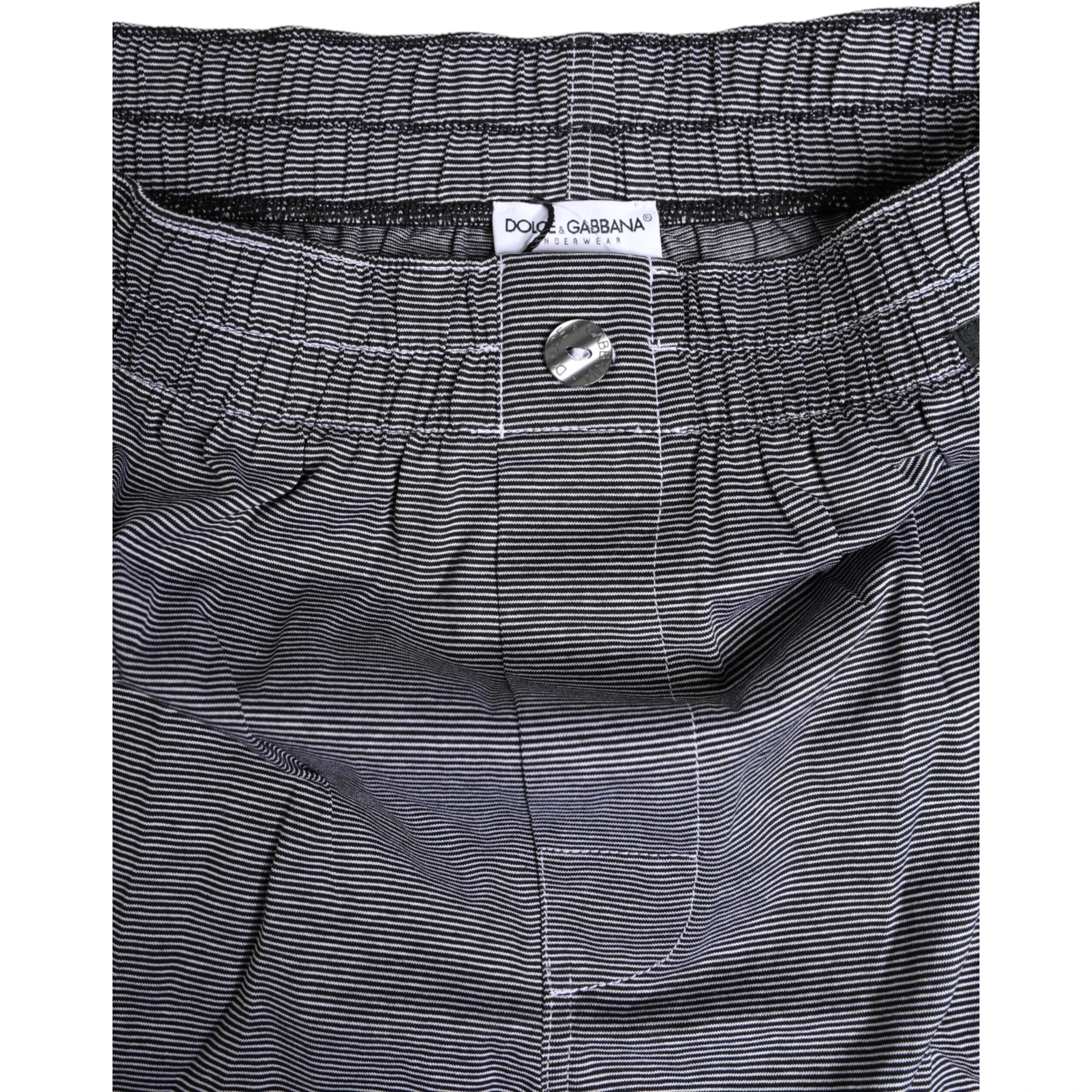 Gray Striped Cotton Regular Boxer Underwear