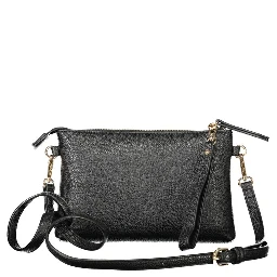 Black Polyethylene Women Handbag