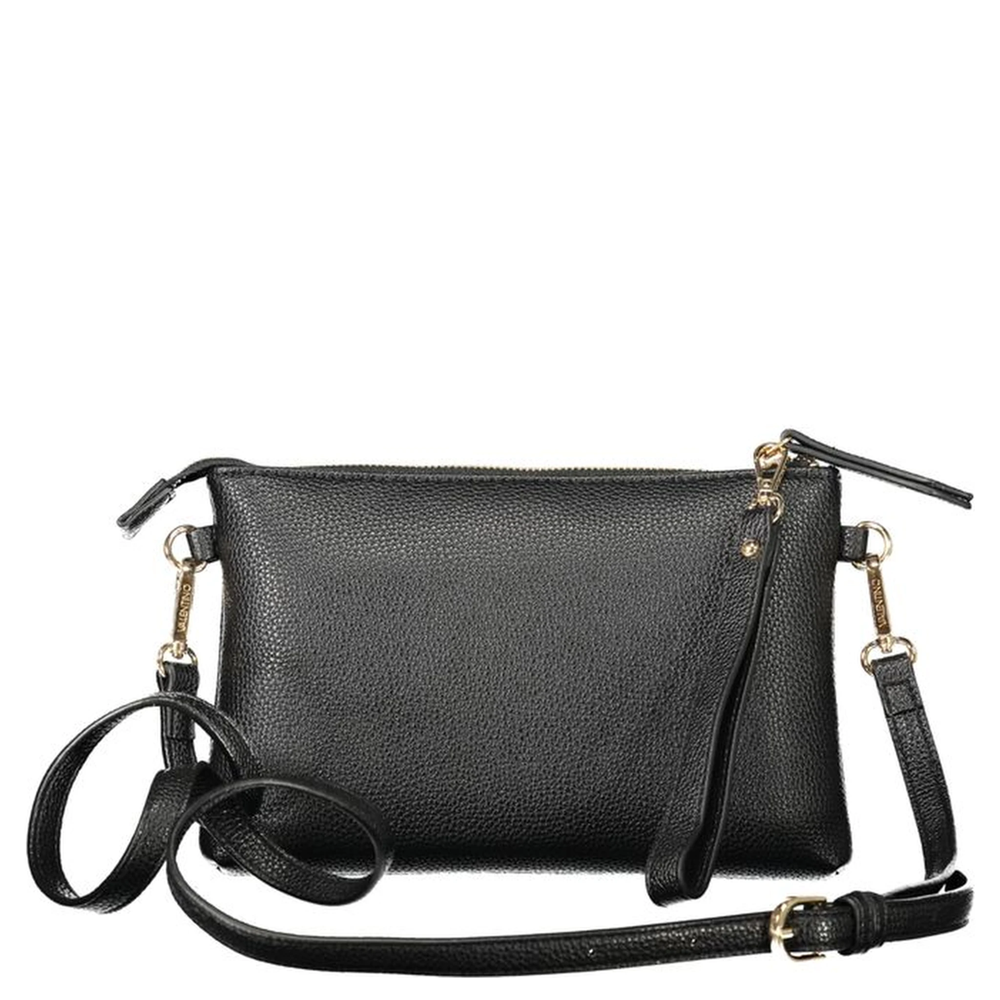 Black Polyethylene Women Handbag