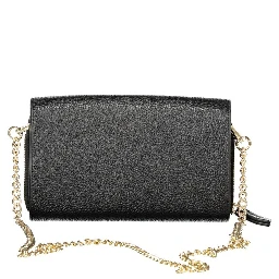 Black Polyethylene Women Wallet Convertible Shoulder Bag