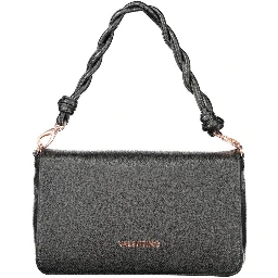 Black Polyethylene Women Handbag