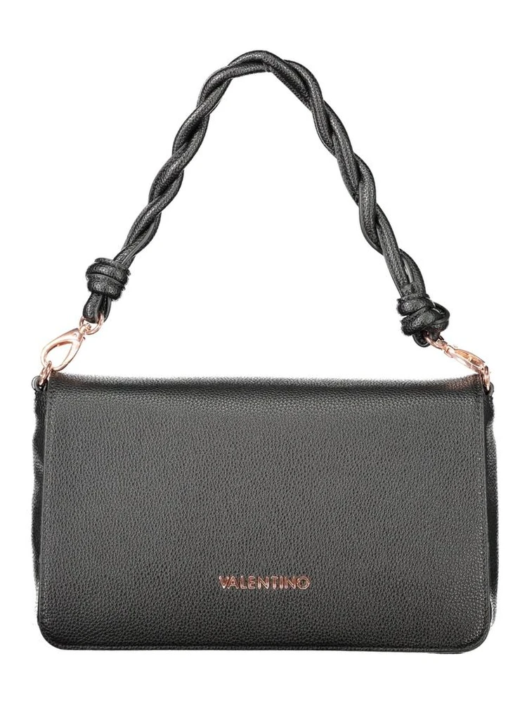 Black Polyethylene Women Handbag