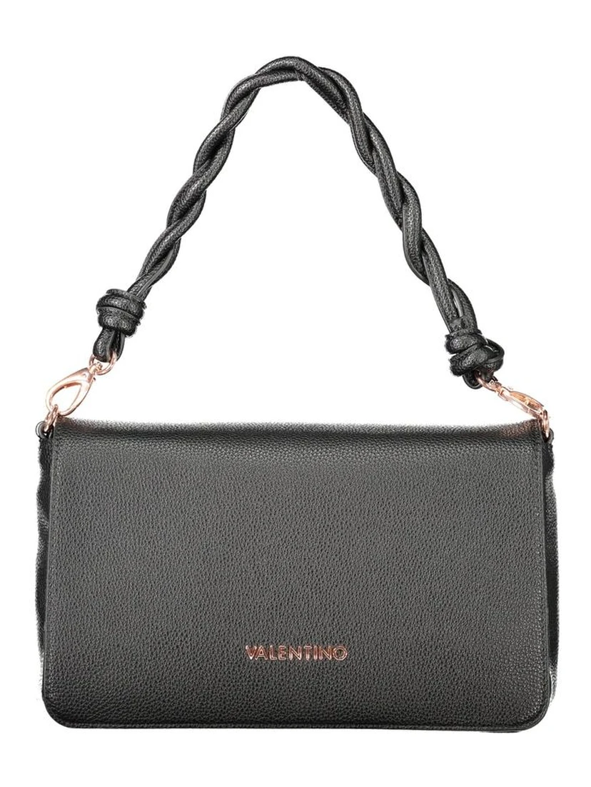 Black Polyethylene Women Handbag