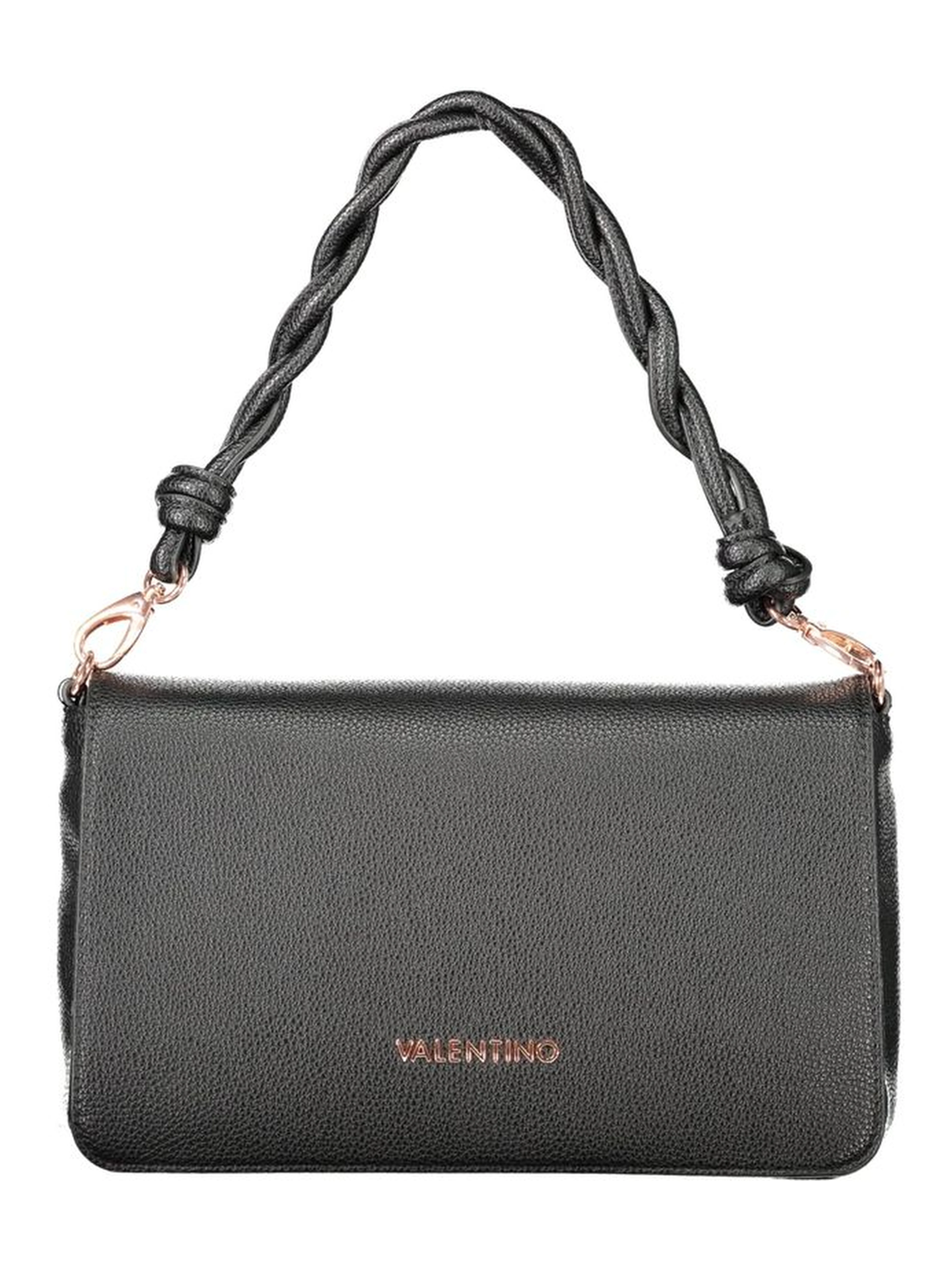 Black Polyethylene Women Handbag