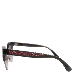 Black Pink Mirrored Cat Eye DG6109 Sequined Sunglasses