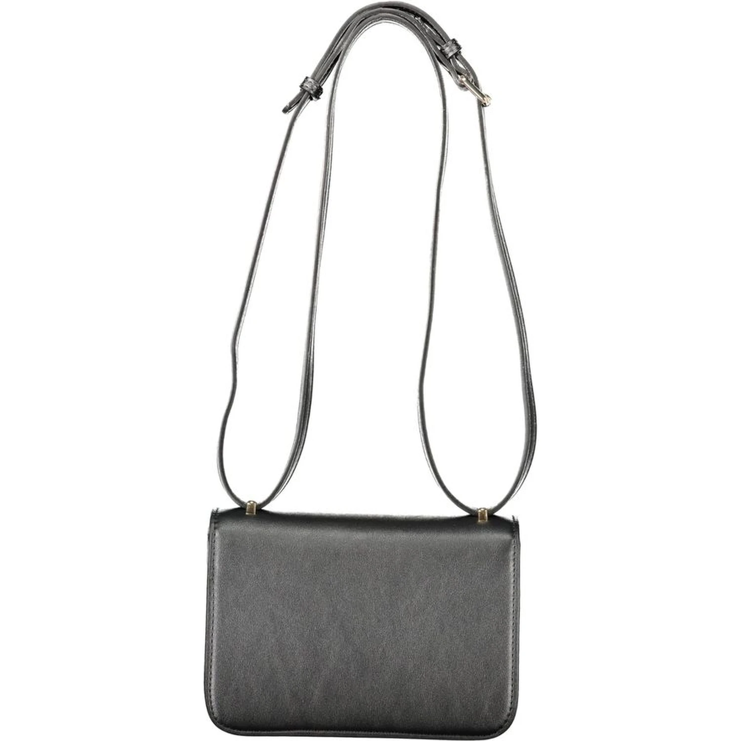 Black Polyethylene Women Handbag
