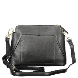 Black Polyethylene Women Handbag