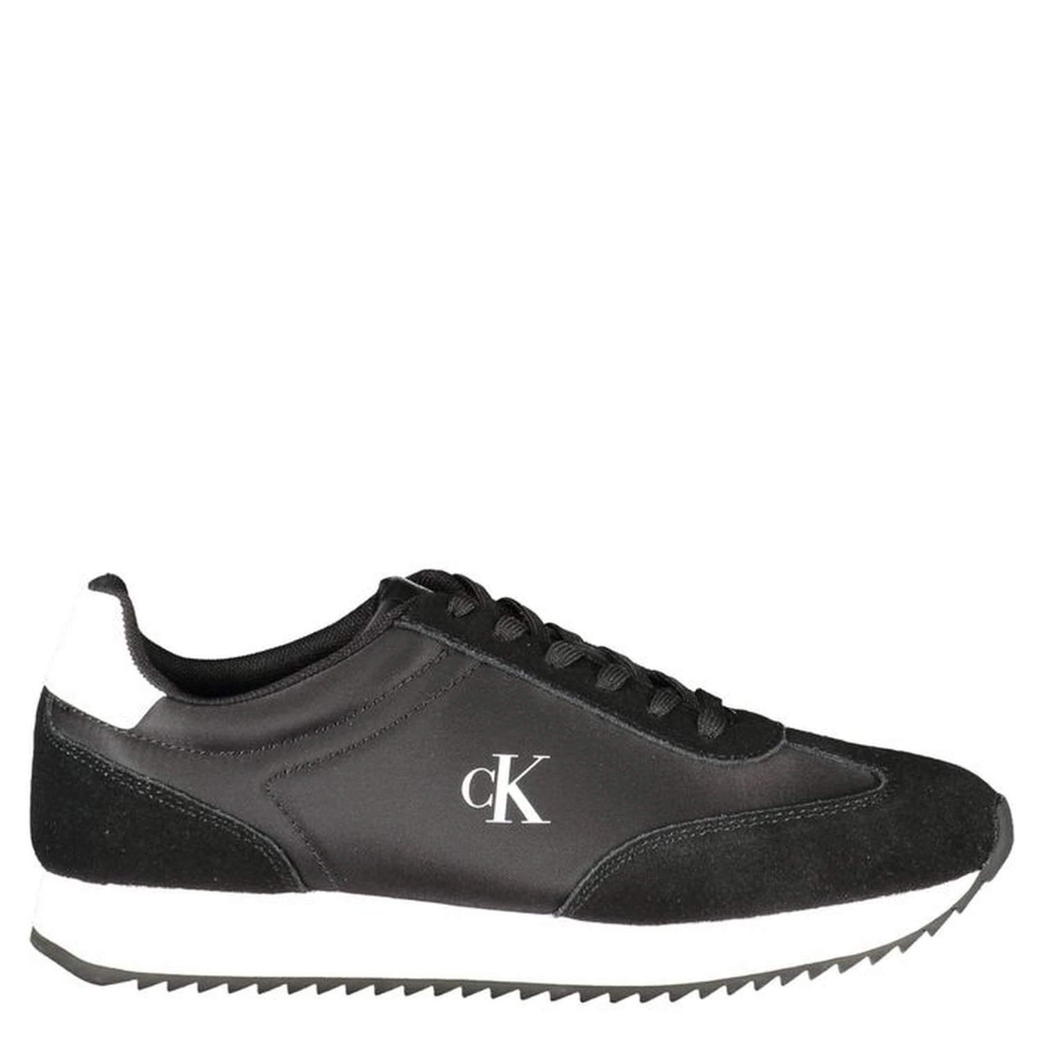 Black Leather Women Sneaker