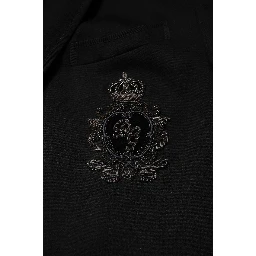 Black Viscose DG Crown Blazer Coat Jacket