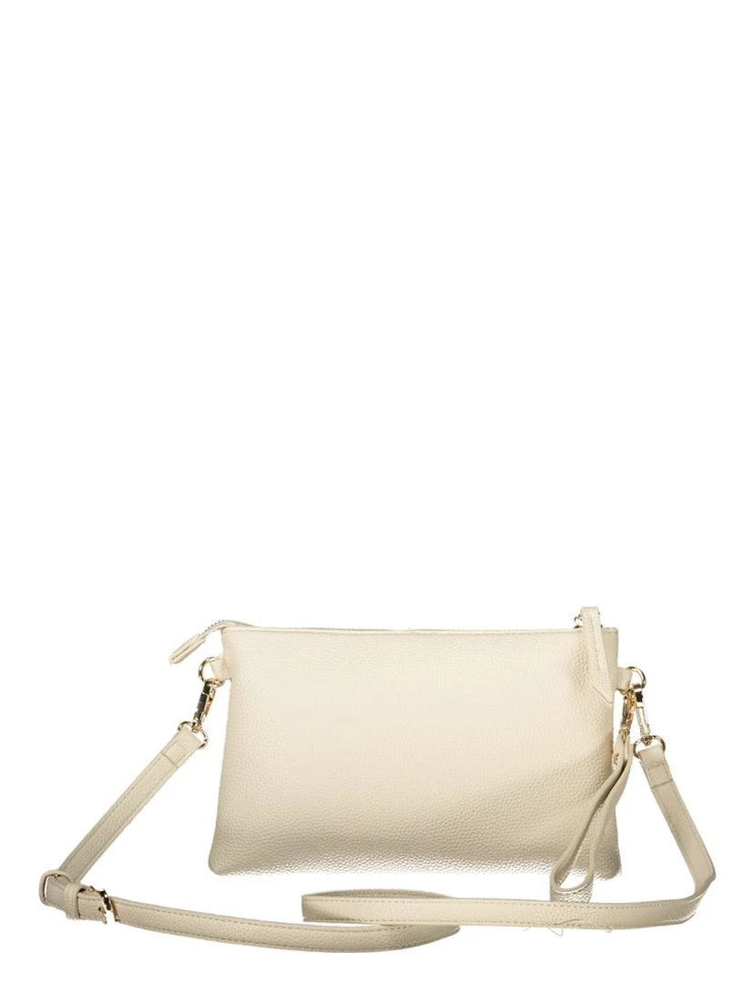 Beige Polyethylene Women Handbag