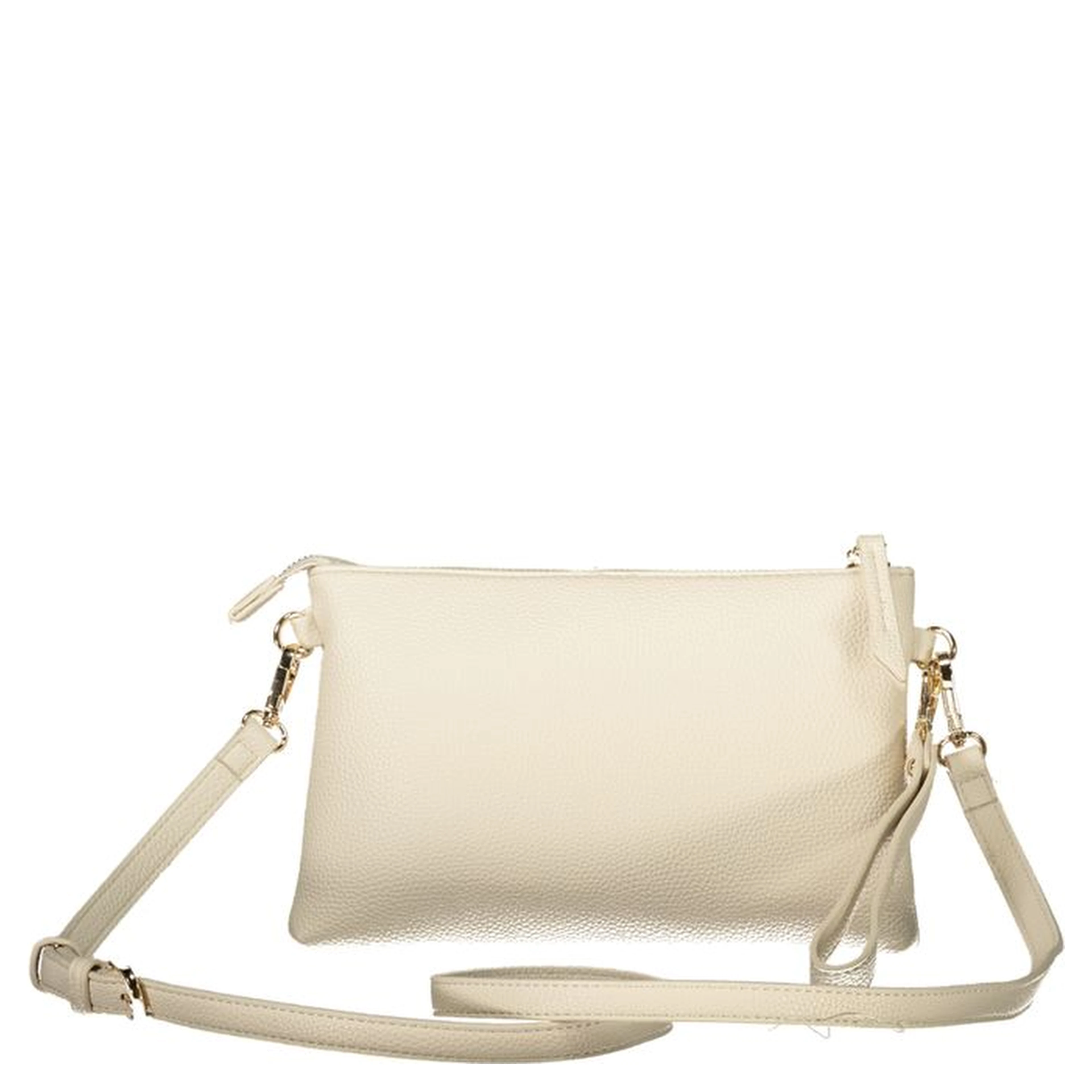 Beige Polyethylene Women Handbag