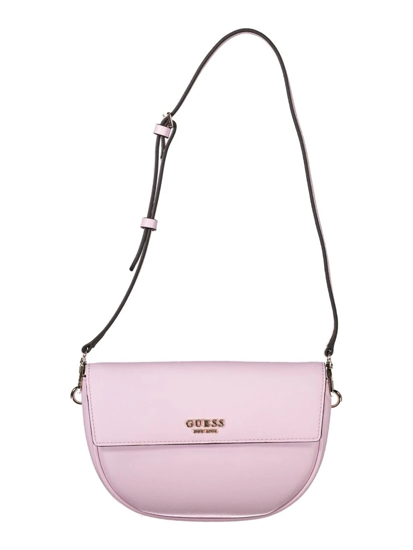 Pink Polyethylene Women Handbag