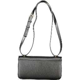Black Polyethylene Women Handbag