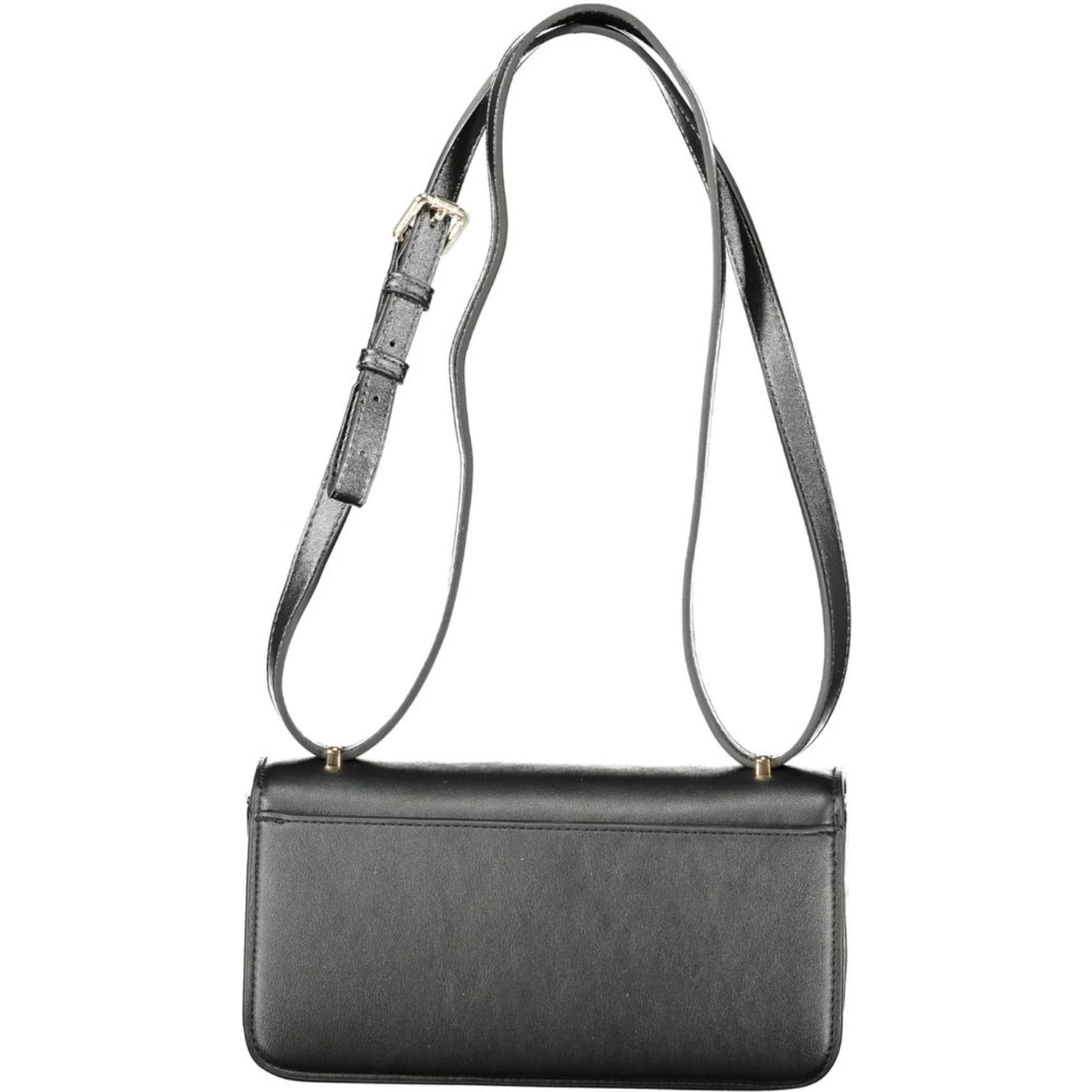 Black Polyethylene Women Handbag