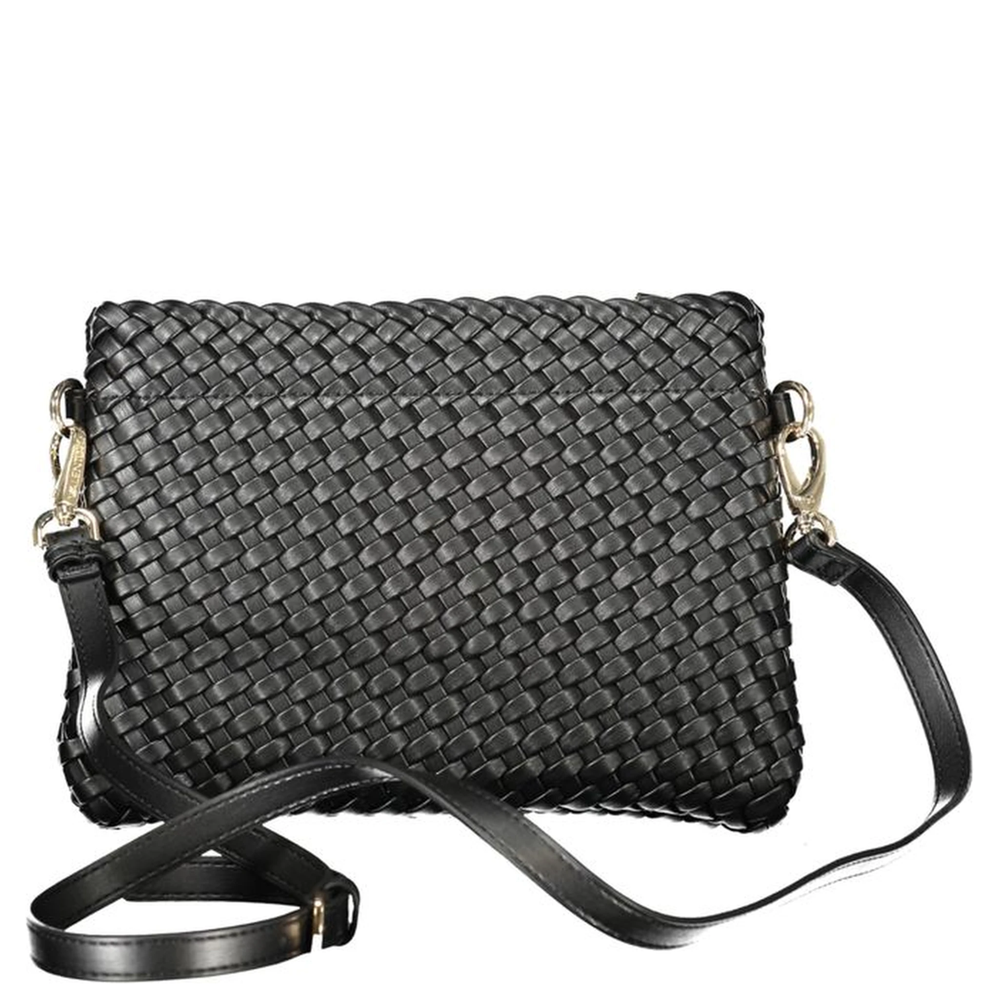 Black Polyethylene Women Handbag