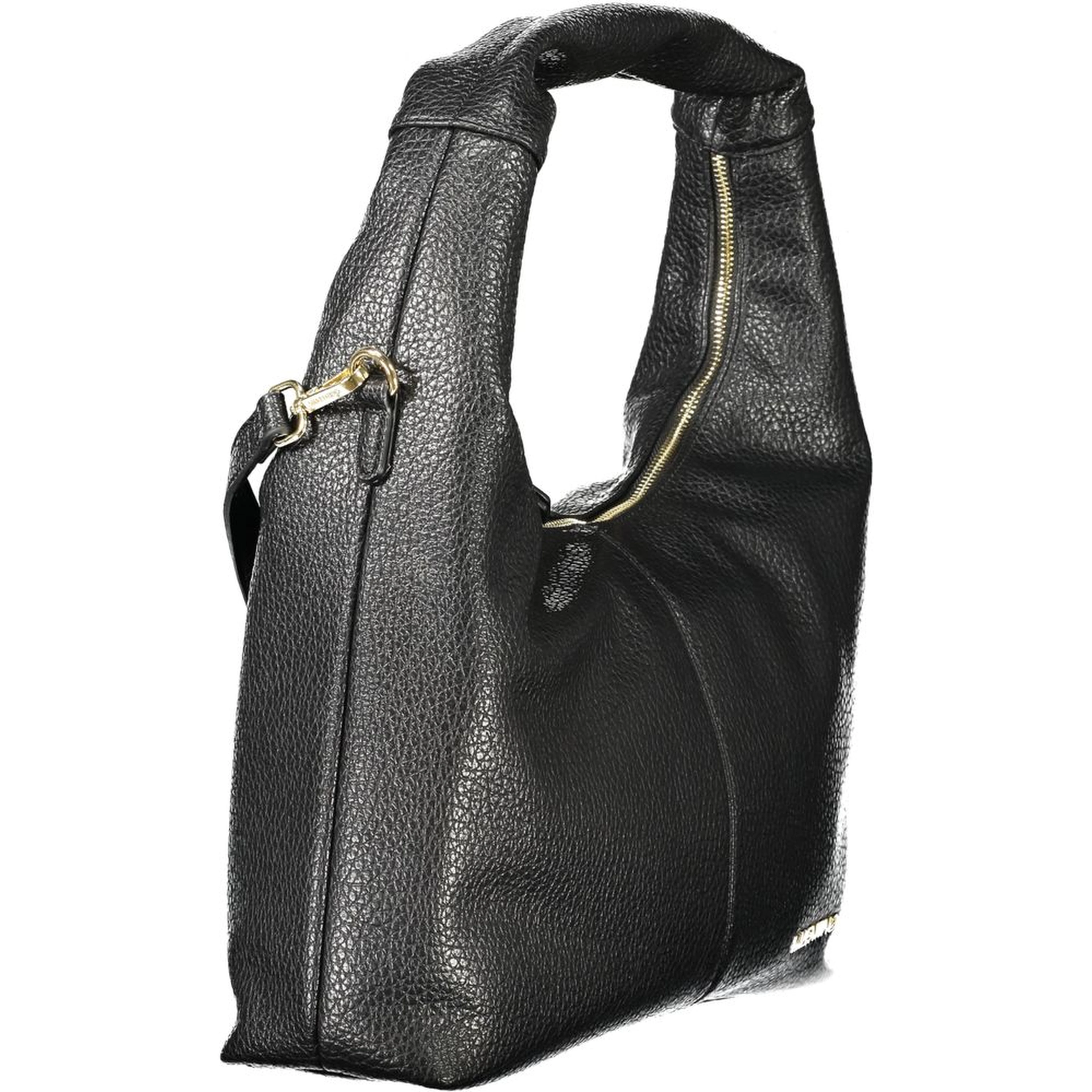 Black Polyethylene Women Handbag