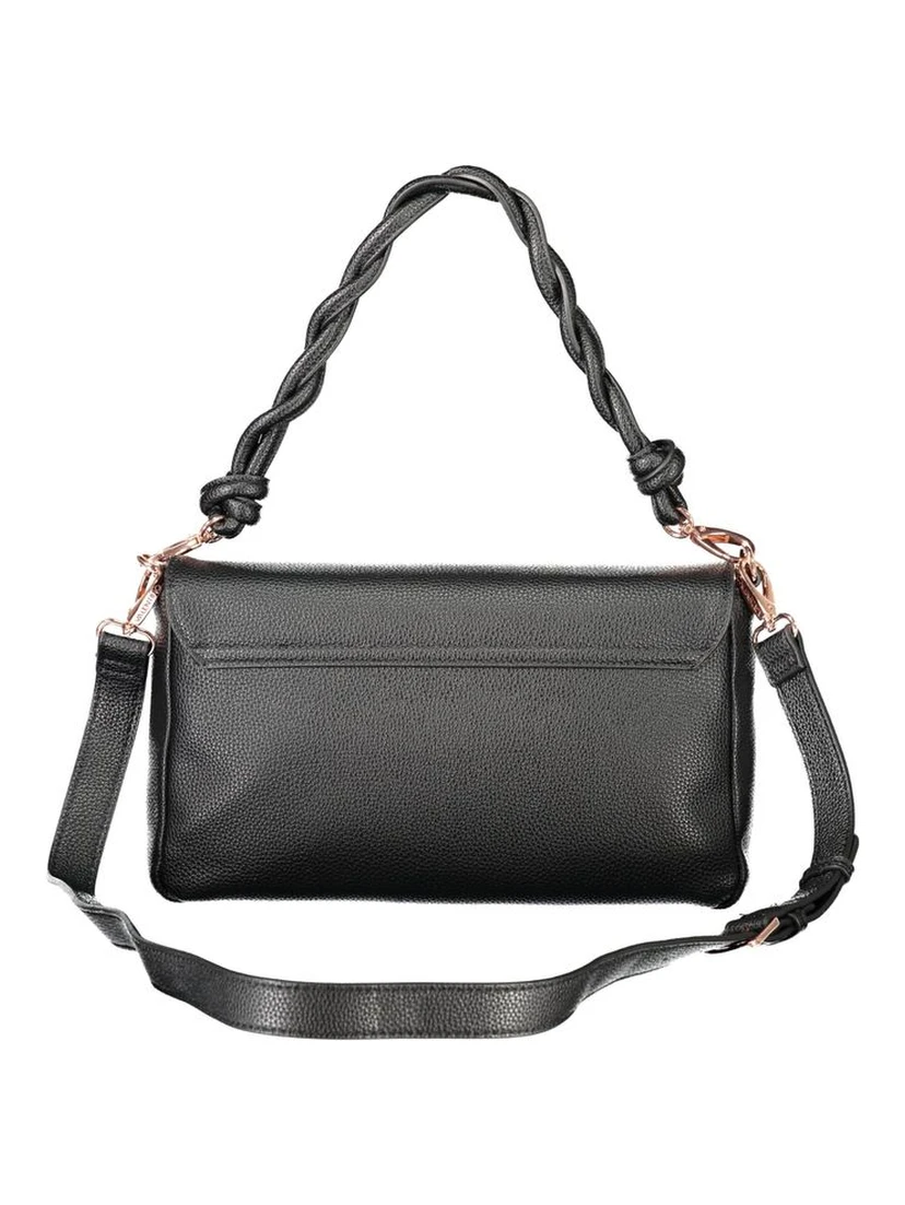 Black Polyethylene Women Handbag