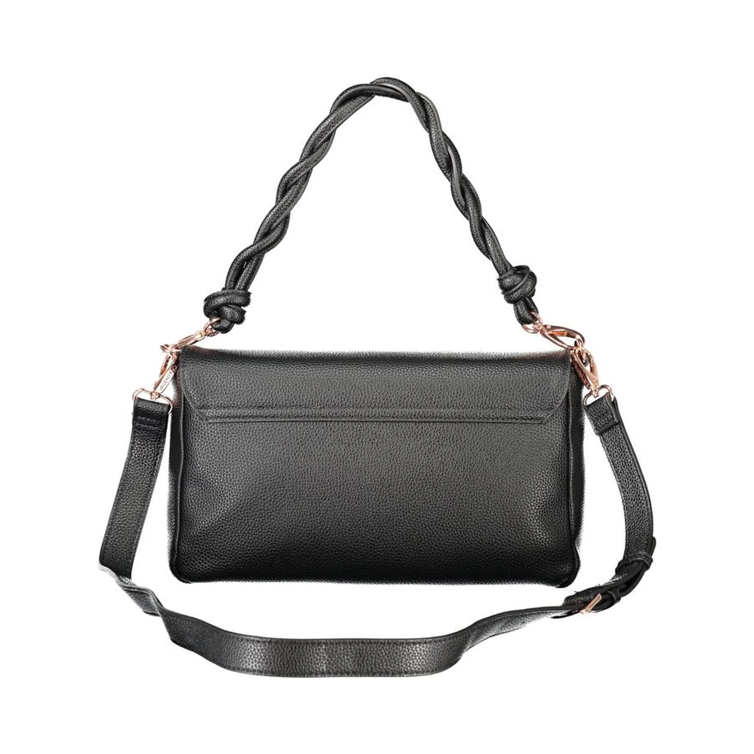 Black Polyethylene Women Handbag