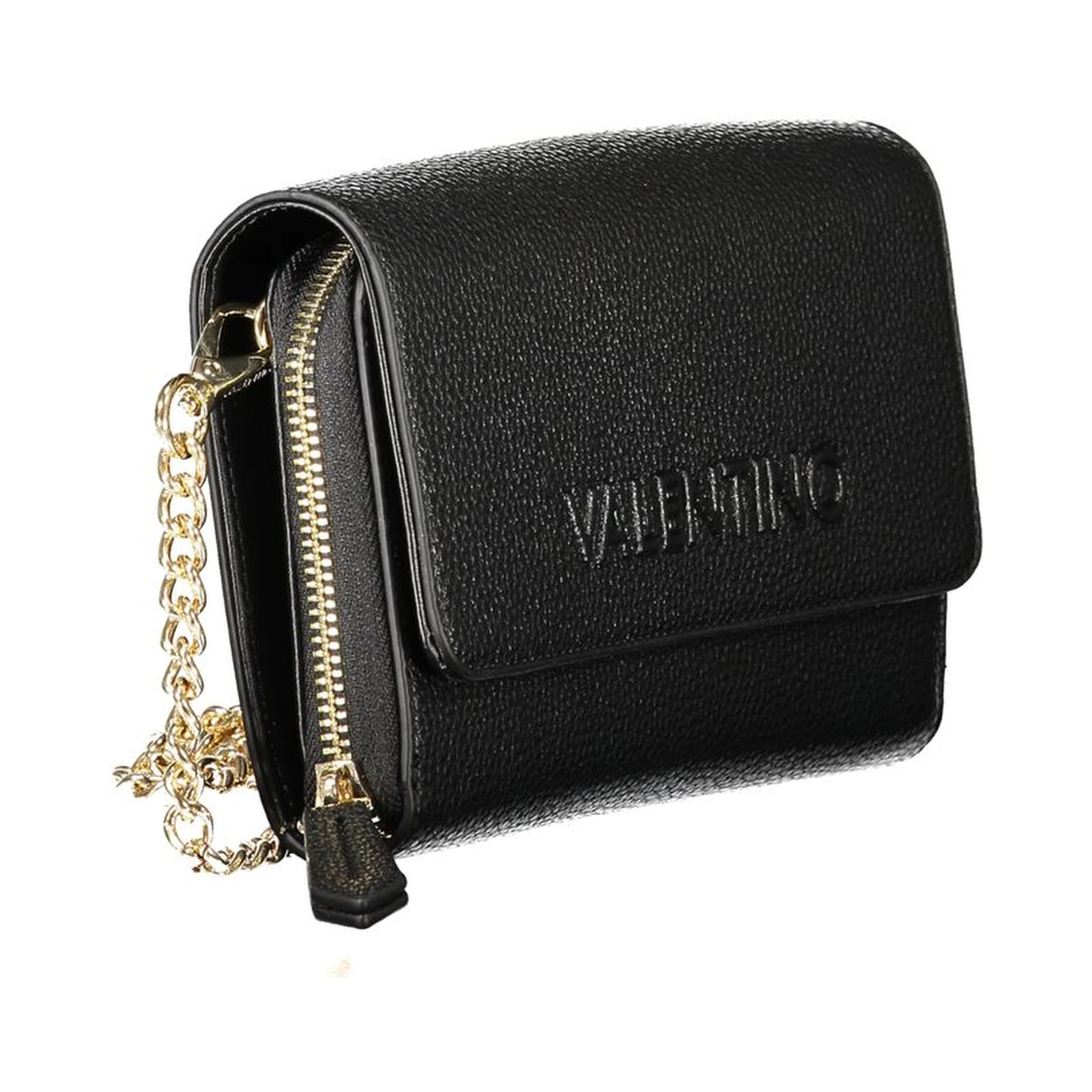 Black Polyethylene Women Wallet Convertible Shoulder Bag