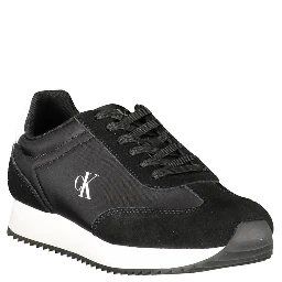 Black Leather Women Sneaker