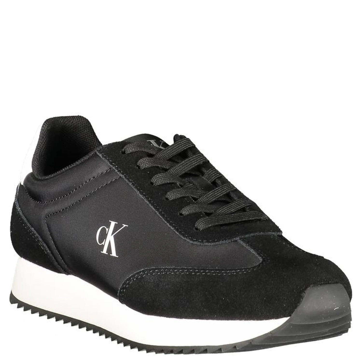 Black Leather Women Sneaker