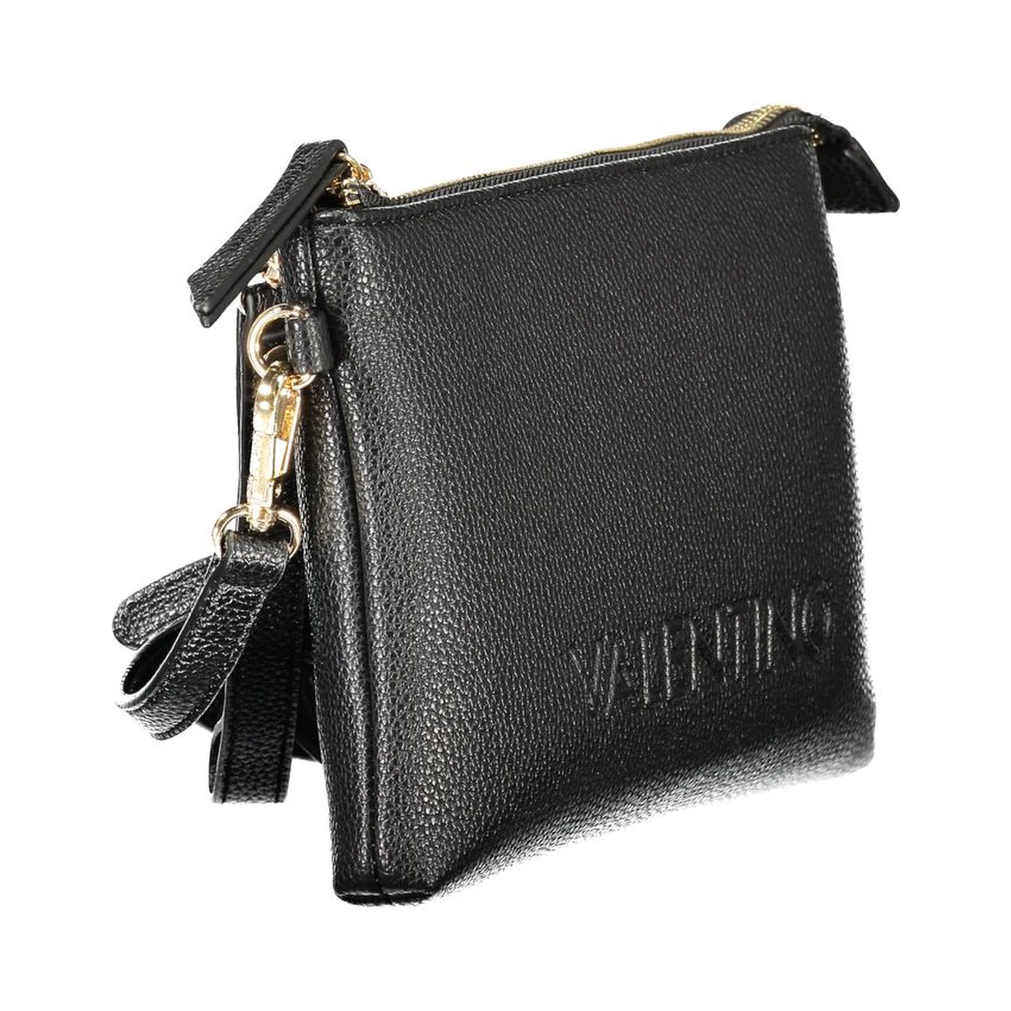 Black Polyethylene Women Handbag